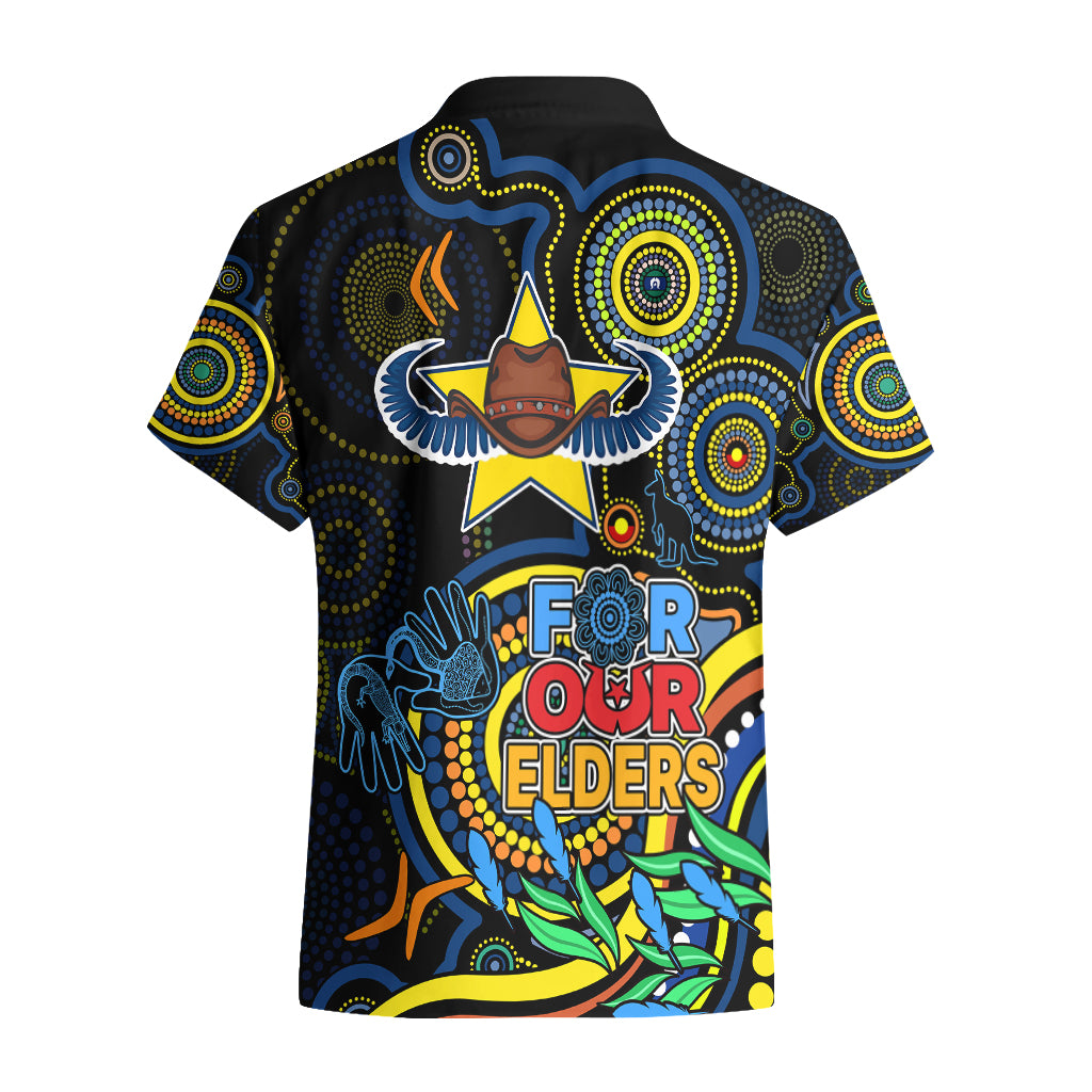 Cowboys Rugby Aboriginal Art Hawaiian Shirt NAIDOC Indigenous Tribal - Vibe Hoodie Shop