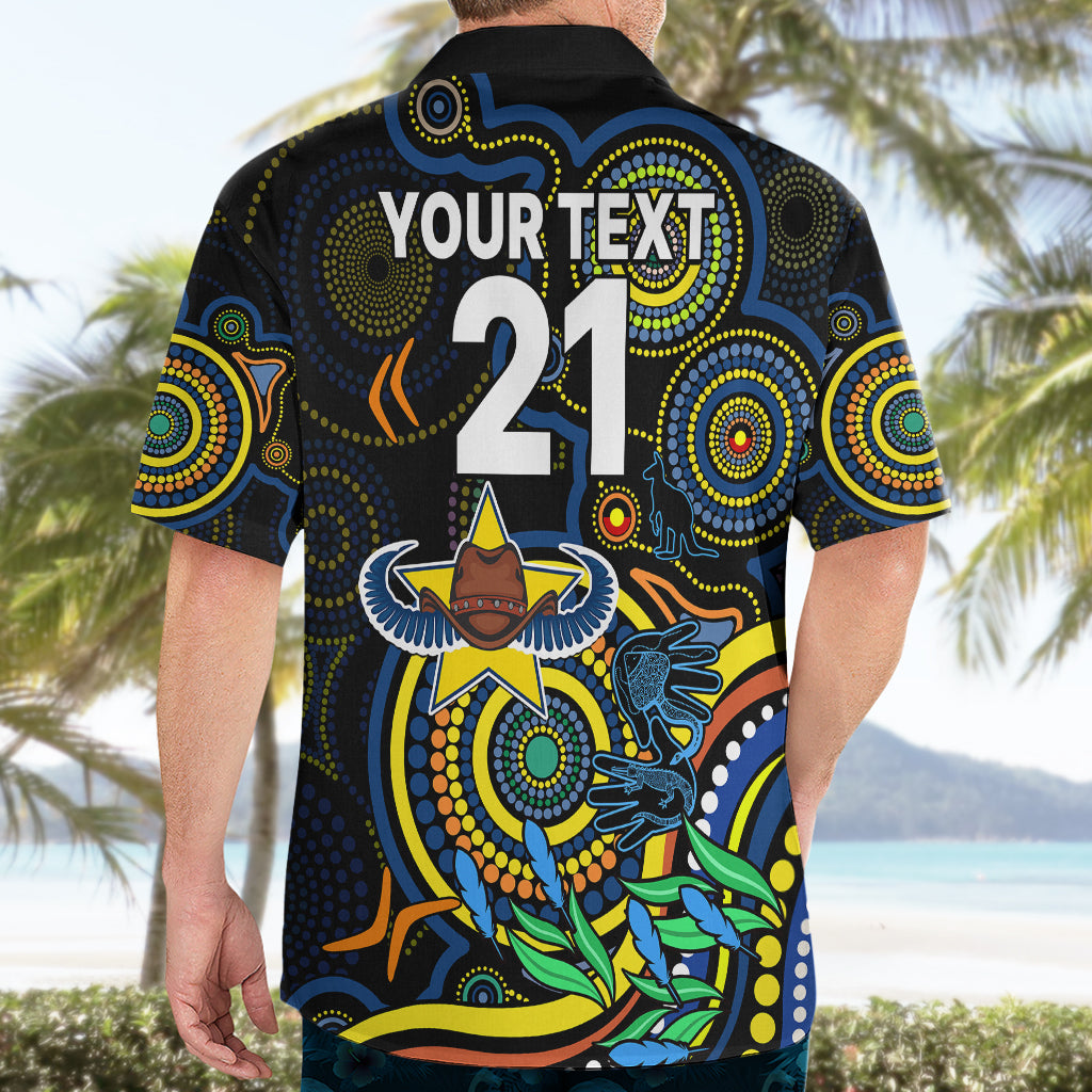 Custom Cowboys Rugby Aboriginal Art Hawaiian Shirt NAIDOC Indigenous Tribal - Vibe Hoodie Shop