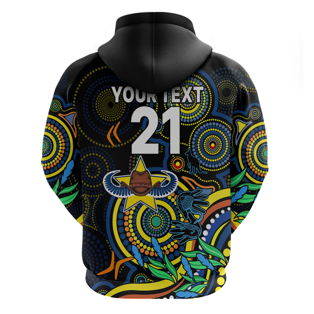 Custom Cowboys Rugby Aboriginal Art Hoodie NAIDOC Indigenous Tribal LT9 - Vibe Hoodie Shop
