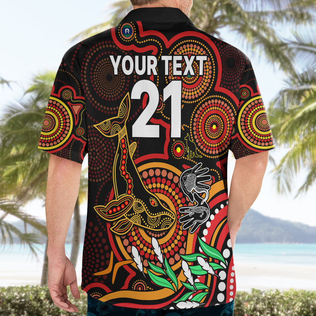 Custom Dolphins Rugby Aboriginal Art Hawaiian Shirt NAIDOC Indigenous Tribal - Vibe Hoodie Shop