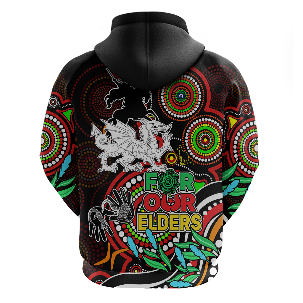 Dragons Rugby Aboriginal Art Hoodie NAIDOC Indigenous Tribal LT9 - Vibe Hoodie Shop
