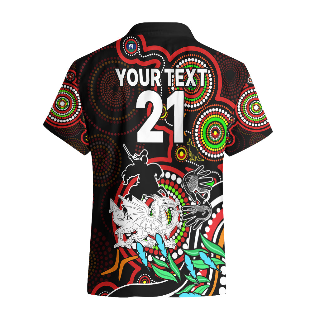 Custom Dragons Rugby Aboriginal Art Hawaiian Shirt NAIDOC Indigenous Tribal - Vibe Hoodie Shop