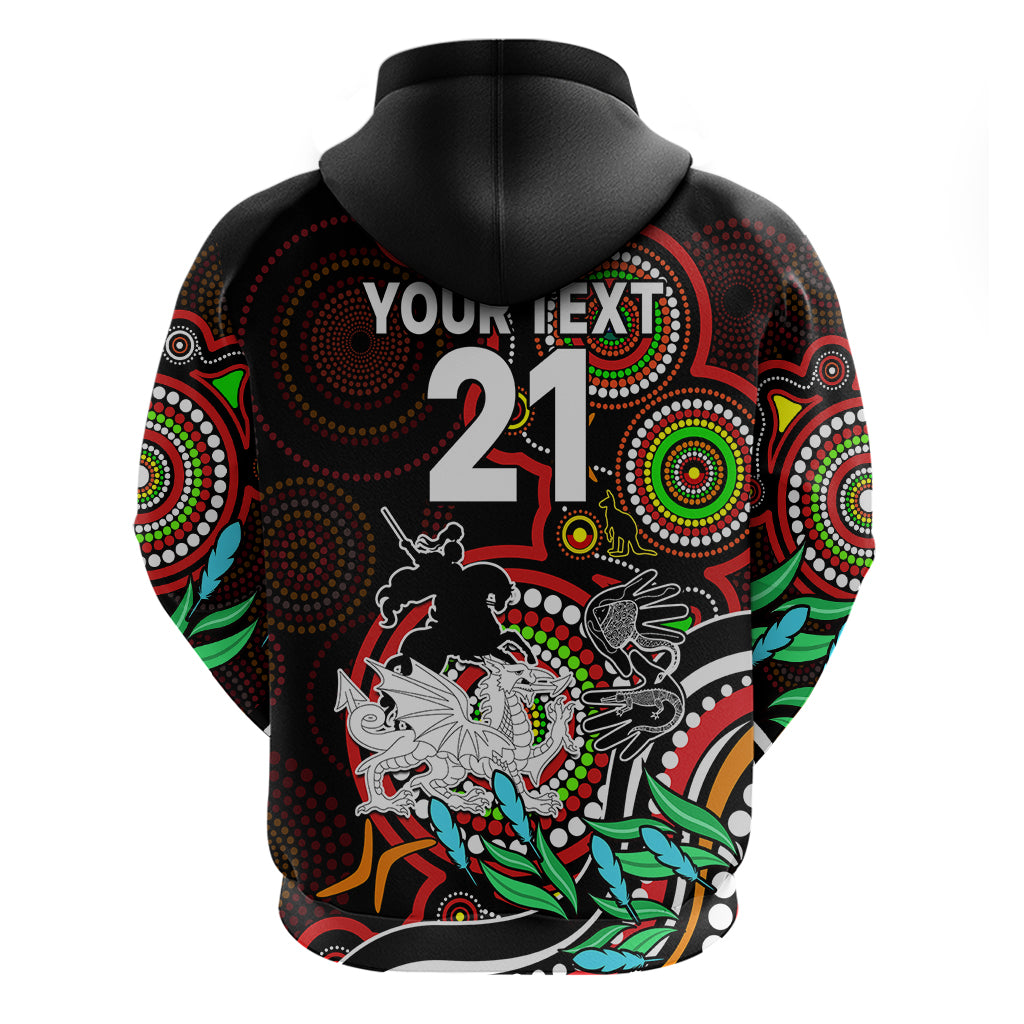Custom Dragons Rugby Aboriginal Art Hoodie NAIDOC Indigenous Tribal LT9 - Vibe Hoodie Shop
