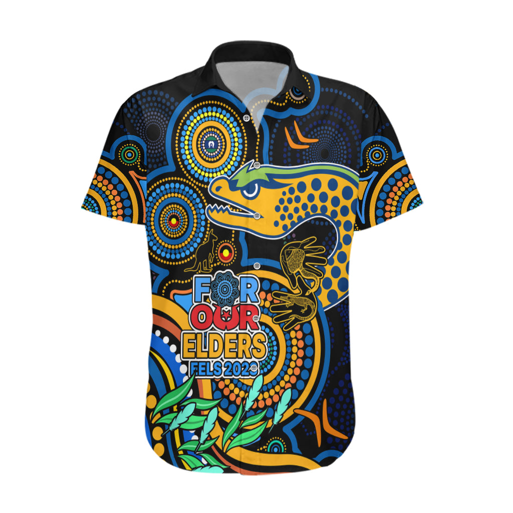 Eels Rugby Aboriginal Art Hawaiian Shirt NAIDOC Indigenous Tribal - Vibe Hoodie Shop