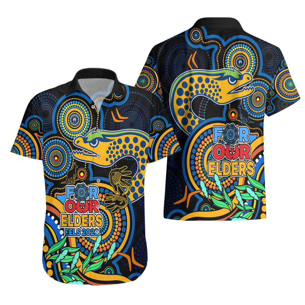 Eels Rugby Aboriginal Art Hawaiian Shirt NAIDOC Indigenous Tribal - Vibe Hoodie Shop