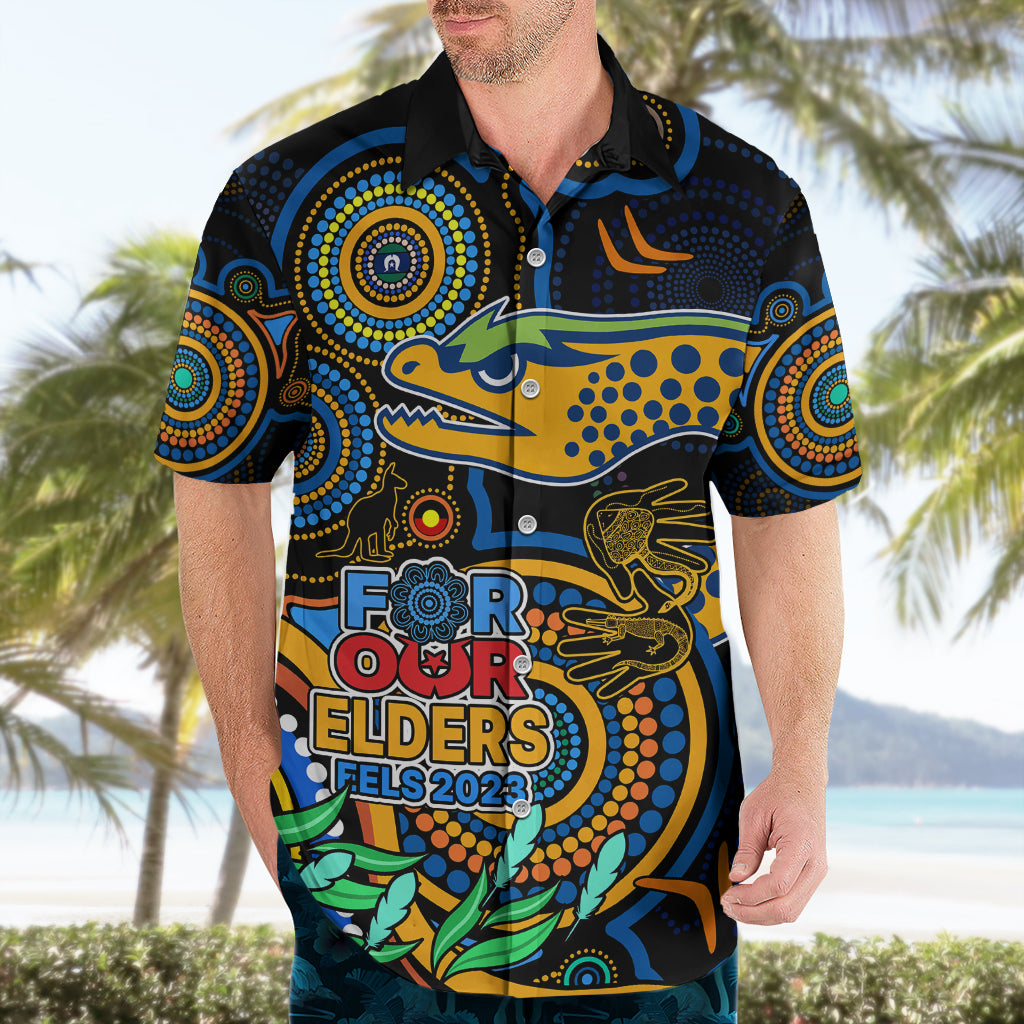 Eels Rugby Aboriginal Art Hawaiian Shirt NAIDOC Indigenous Tribal - Vibe Hoodie Shop