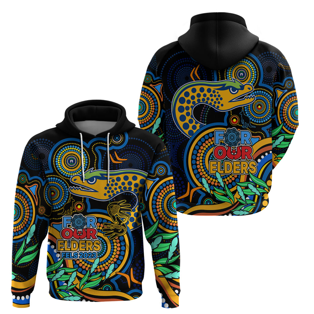 Eels Rugby Aboriginal Art Hoodie NAIDOC Indigenous Tribal LT9 - Vibe Hoodie Shop