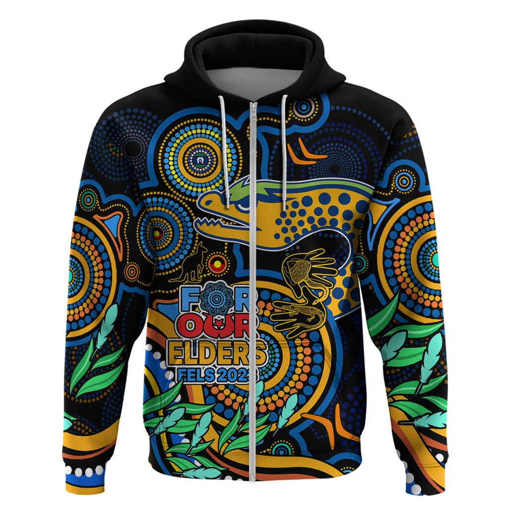 Eels Rugby Aboriginal Art Hoodie NAIDOC Indigenous Tribal LT9 - Vibe Hoodie Shop