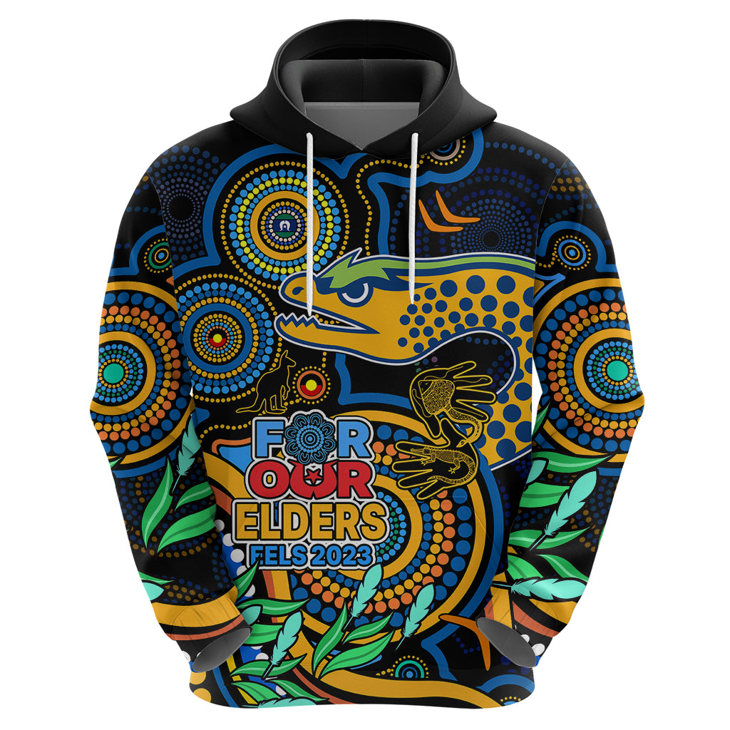 Eels Rugby Aboriginal Art Hoodie NAIDOC Indigenous Tribal LT9 - Vibe Hoodie Shop