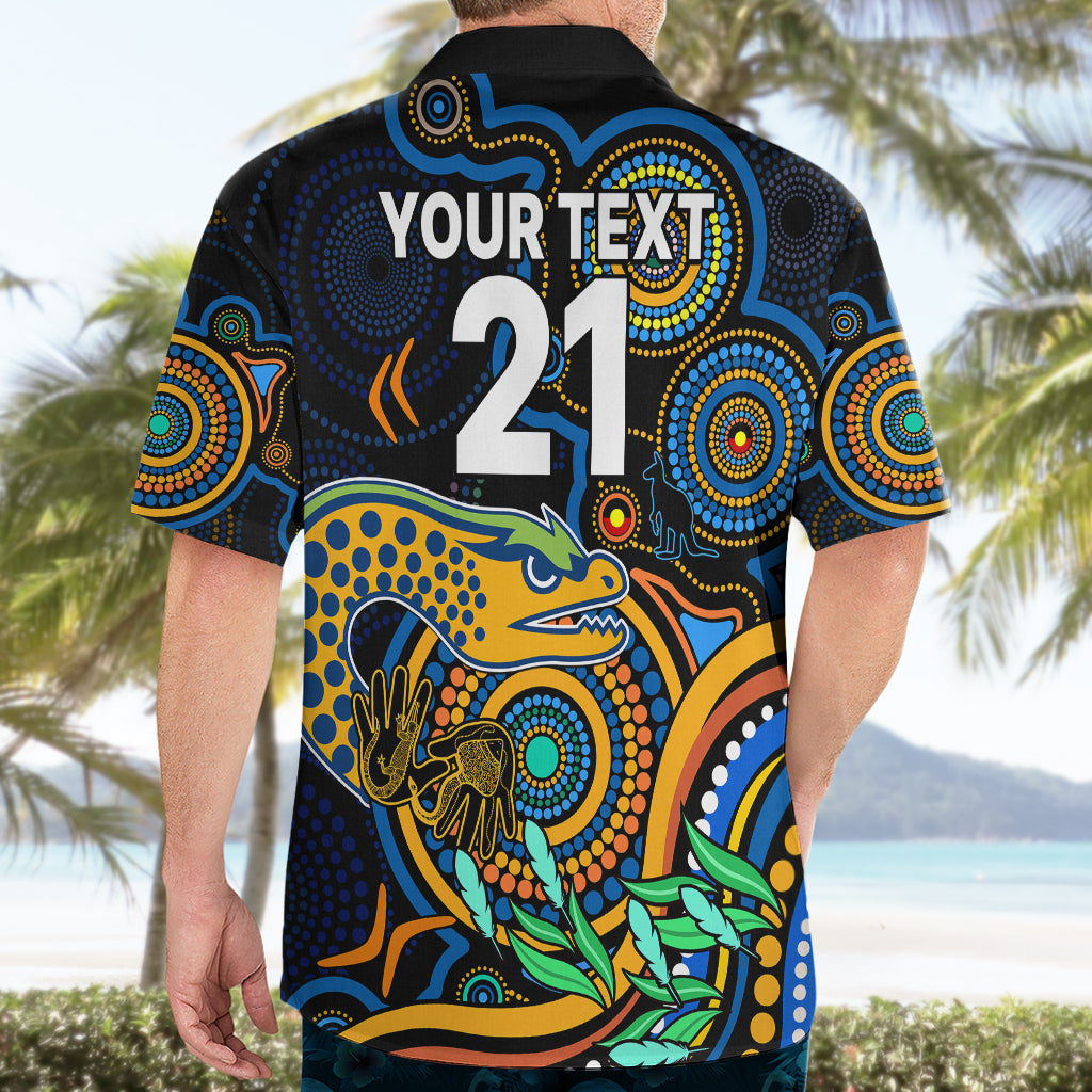 Custom Eels Rugby Aboriginal Art Hawaiian Shirt NAIDOC Indigenous Tribal - Vibe Hoodie Shop