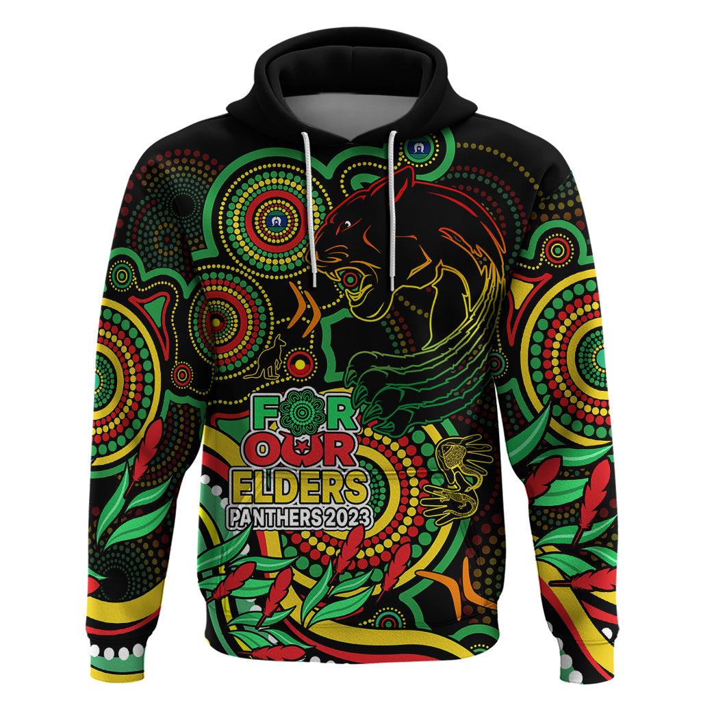 Panthers Rugby Aboriginal Art Hoodie NAIDOC Indigenous Tribal LT9 - Vibe Hoodie Shop