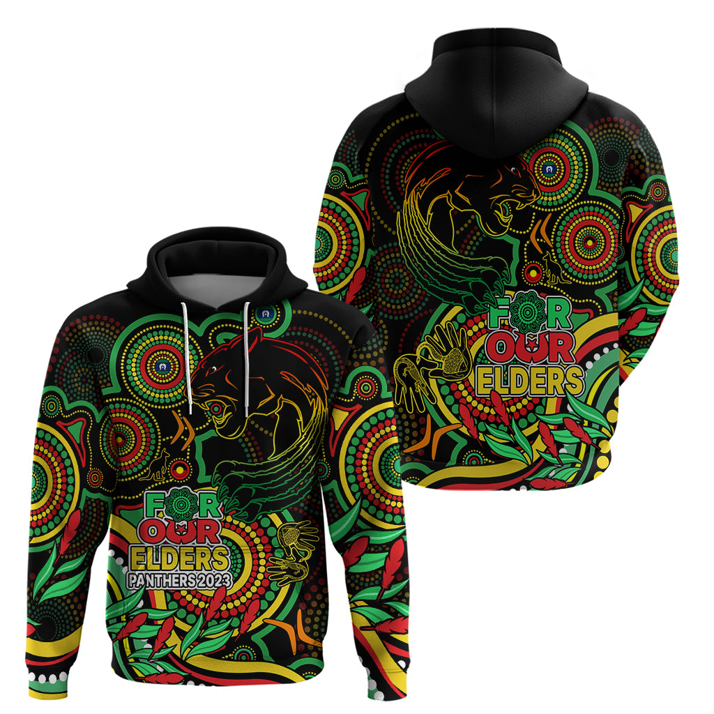 Panthers Rugby Aboriginal Art Hoodie NAIDOC Indigenous Tribal LT9 - Vibe Hoodie Shop