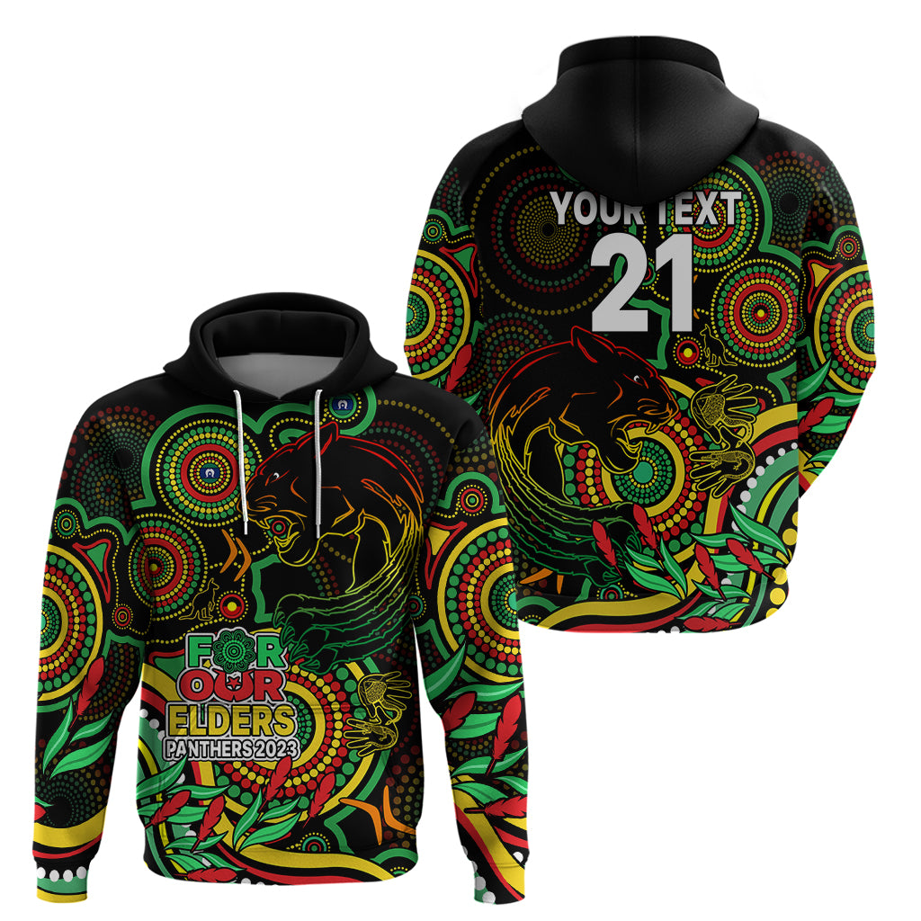 Custom Panthers Rugby Aboriginal Art Hoodie NAIDOC Indigenous Tribal LT9 - Vibe Hoodie Shop