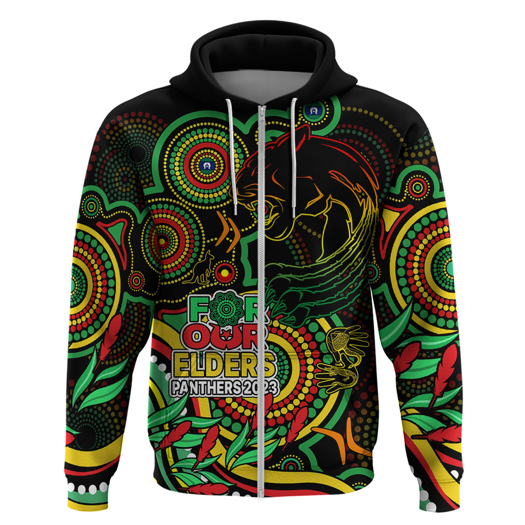 Custom Panthers Rugby Aboriginal Art Hoodie NAIDOC Indigenous Tribal LT9 - Vibe Hoodie Shop
