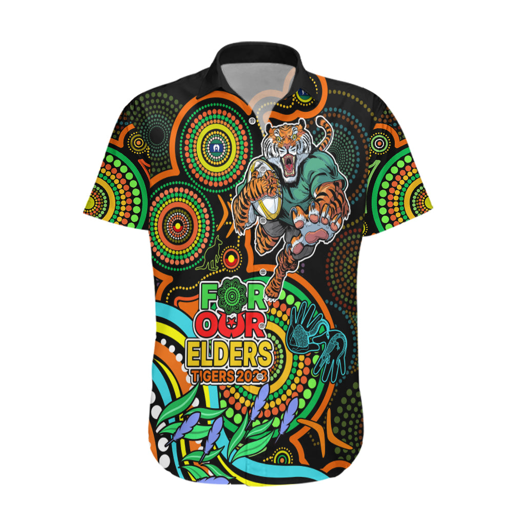 Tigers Rugby Aboriginal Art Hawaiian Shirt NAIDOC Indigenous Tribal - Vibe Hoodie Shop