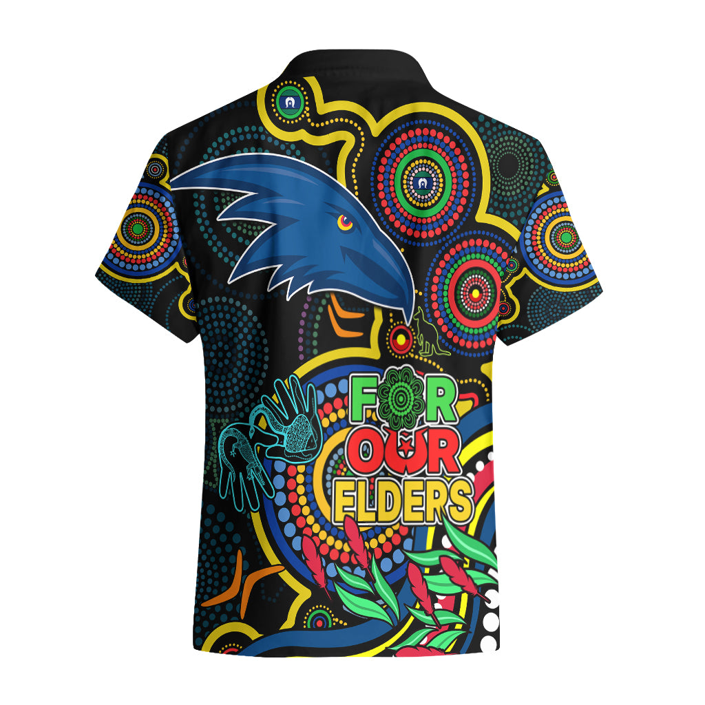 Crows Football Aboriginal Art Hawaiian Shirt NAIDOC Indigenous Tribal - Vibe Hoodie Shop
