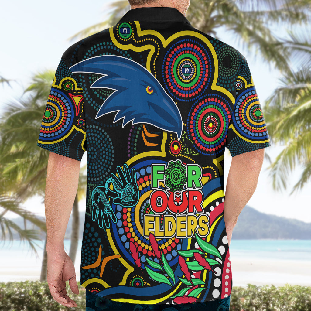 Crows Football Aboriginal Art Hawaiian Shirt NAIDOC Indigenous Tribal - Vibe Hoodie Shop