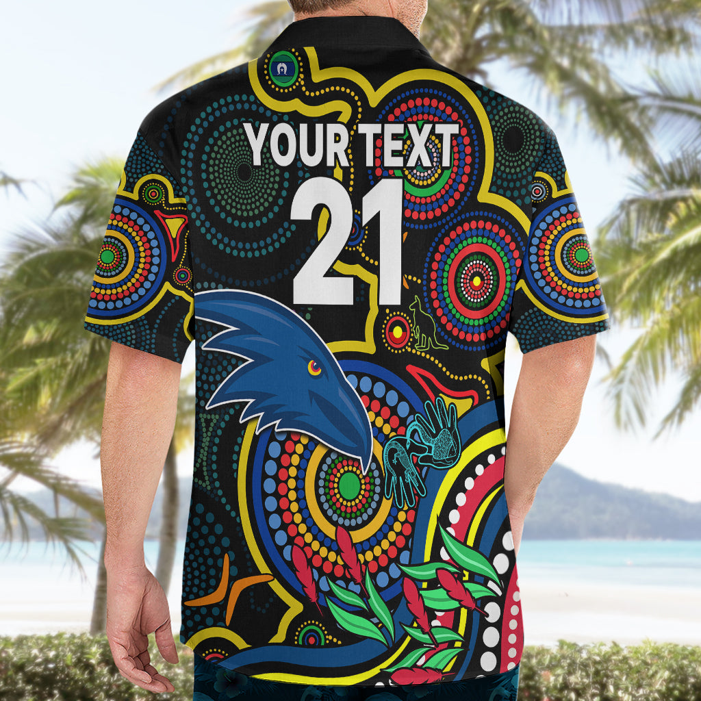 Custom Crows Football Aboriginal Art Hawaiian Shirt NAIDOC Indigenous Tribal - Vibe Hoodie Shop
