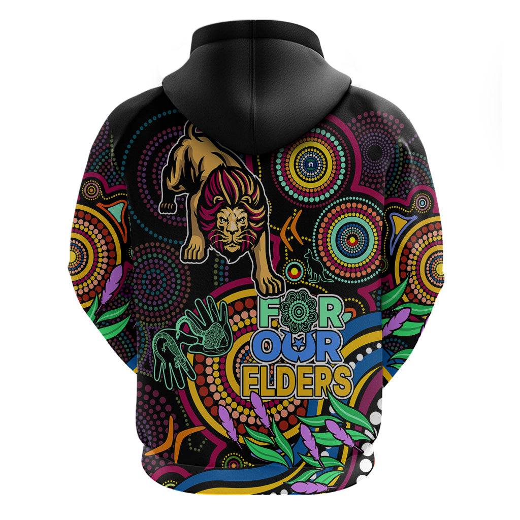 Lions Football Aboriginal Art Hoodie NAIDOC Indigenous Tribal LT9 - Vibe Hoodie Shop