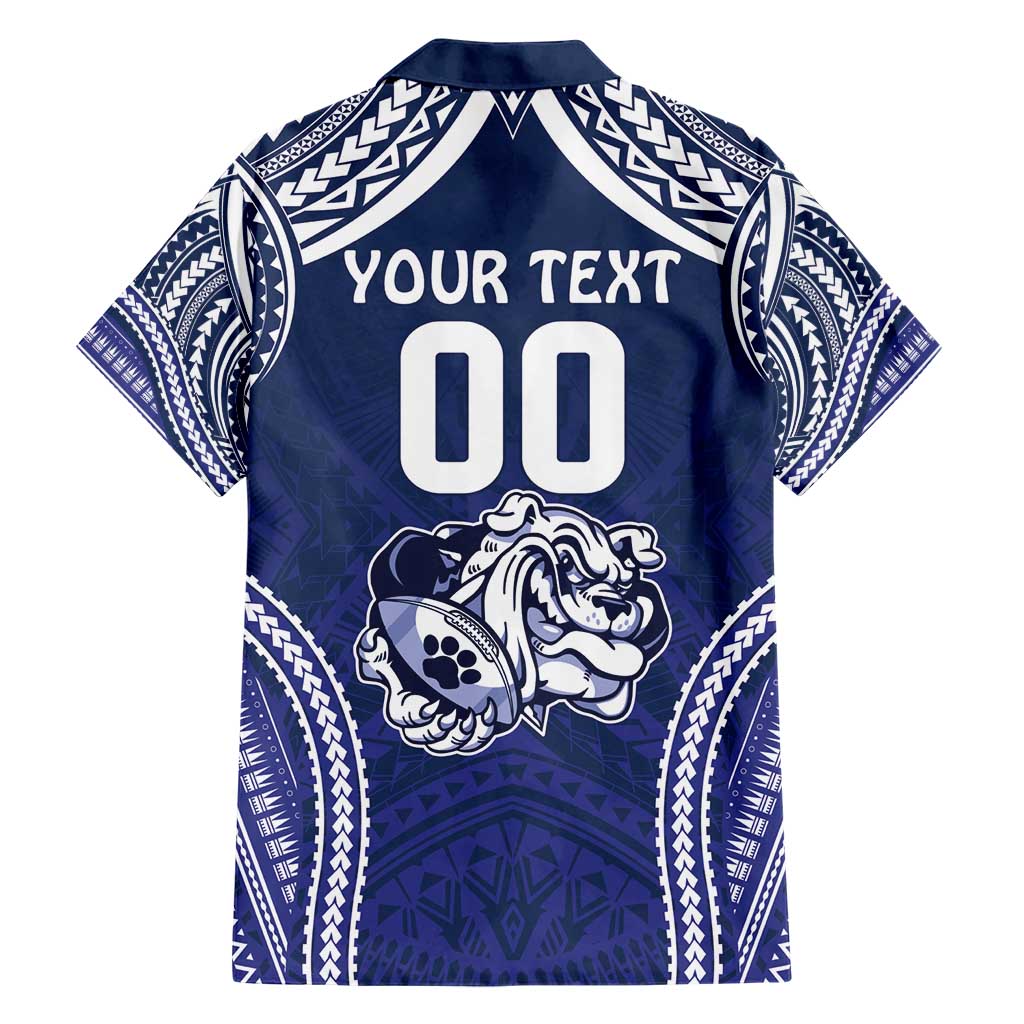 Bulldogs Rugby Custom Hawaiian Shirt Go Berries With Polynesian Style - Vibe Hoodie Shop