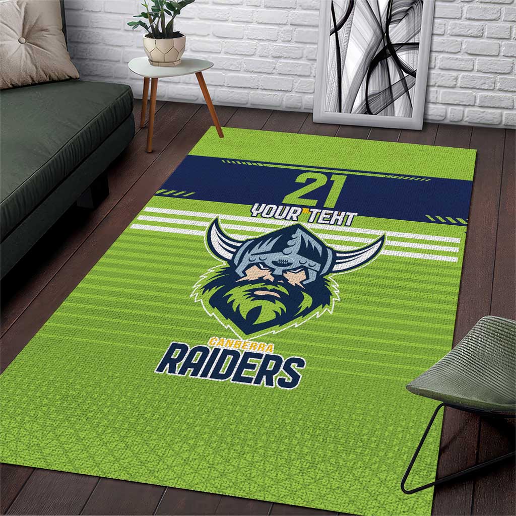 Raiders Rugby Custom Area Rug The Green Machine Simple Style - Vibe Hoodie Shop