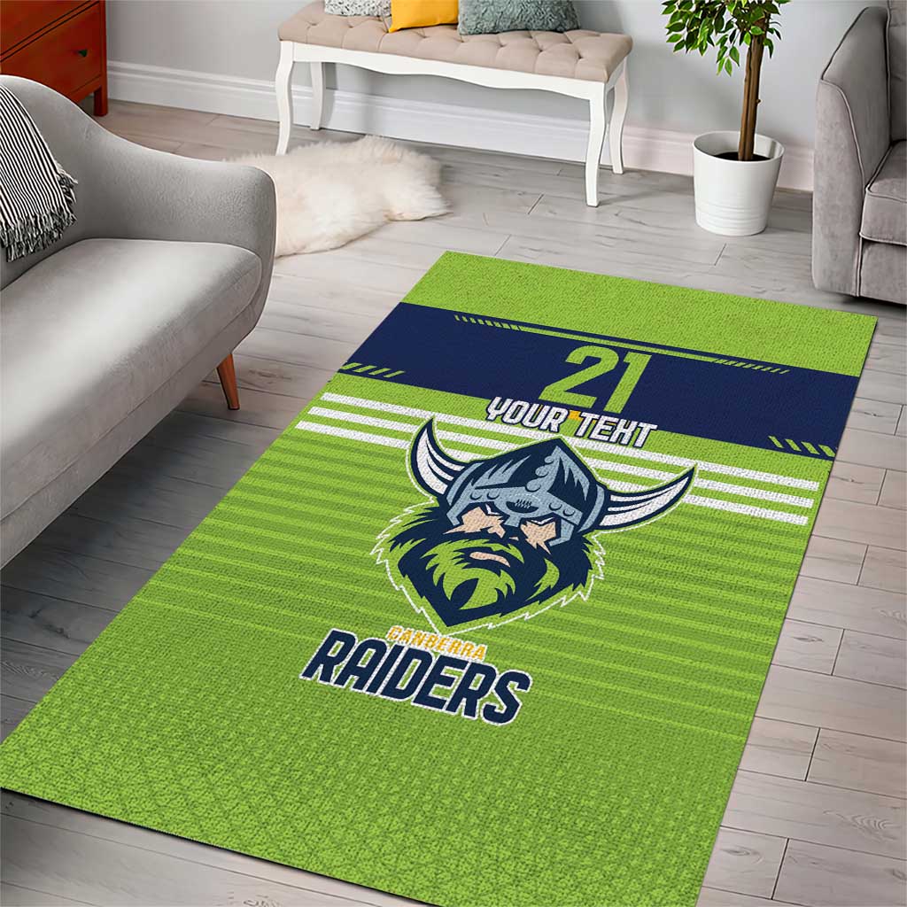 Raiders Rugby Custom Area Rug The Green Machine Simple Style - Vibe Hoodie Shop