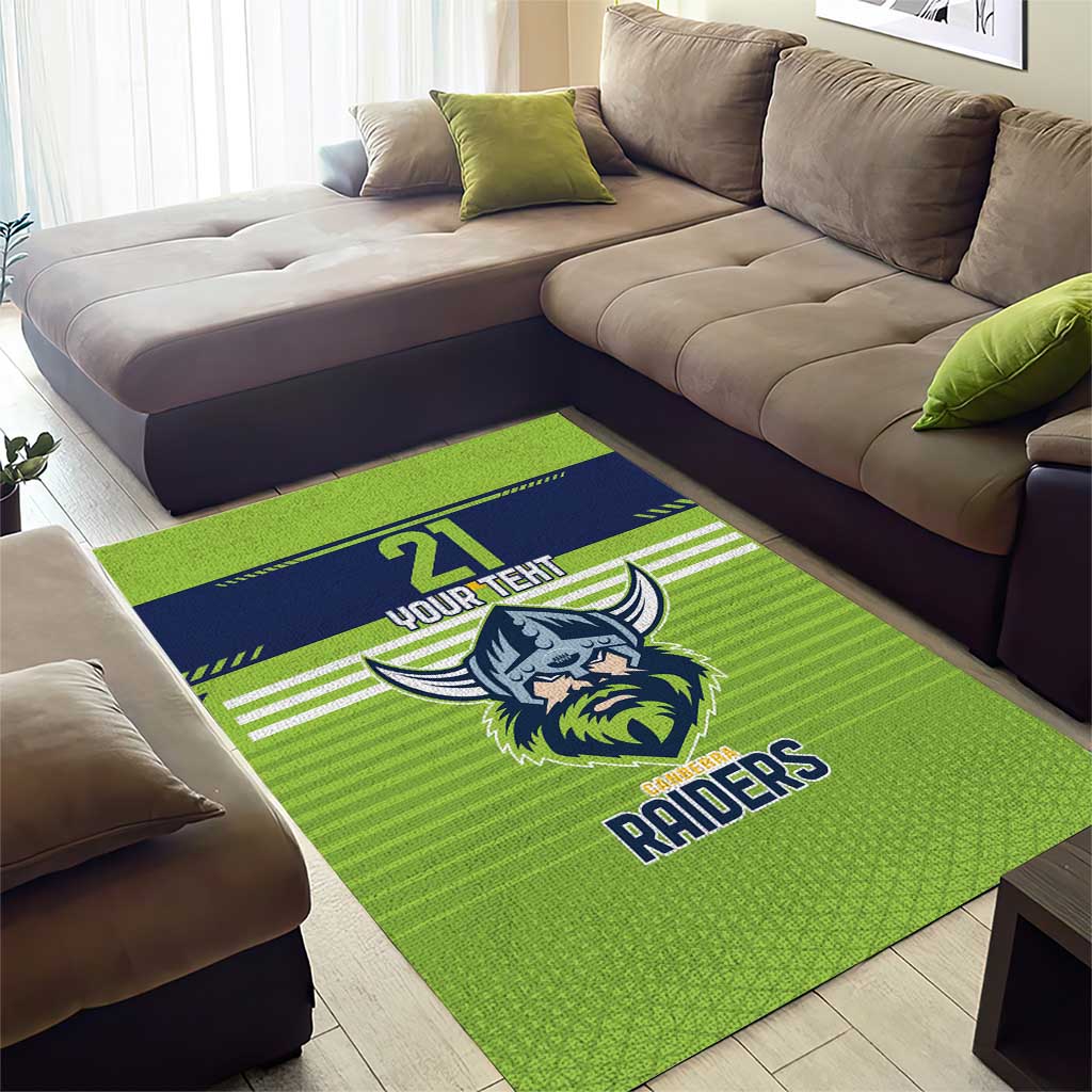 Raiders Rugby Custom Area Rug The Green Machine Simple Style - Vibe Hoodie Shop