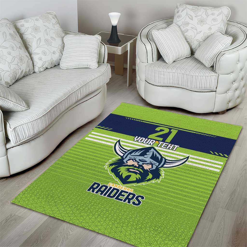 Raiders Rugby Custom Area Rug The Green Machine Simple Style - Vibe Hoodie Shop