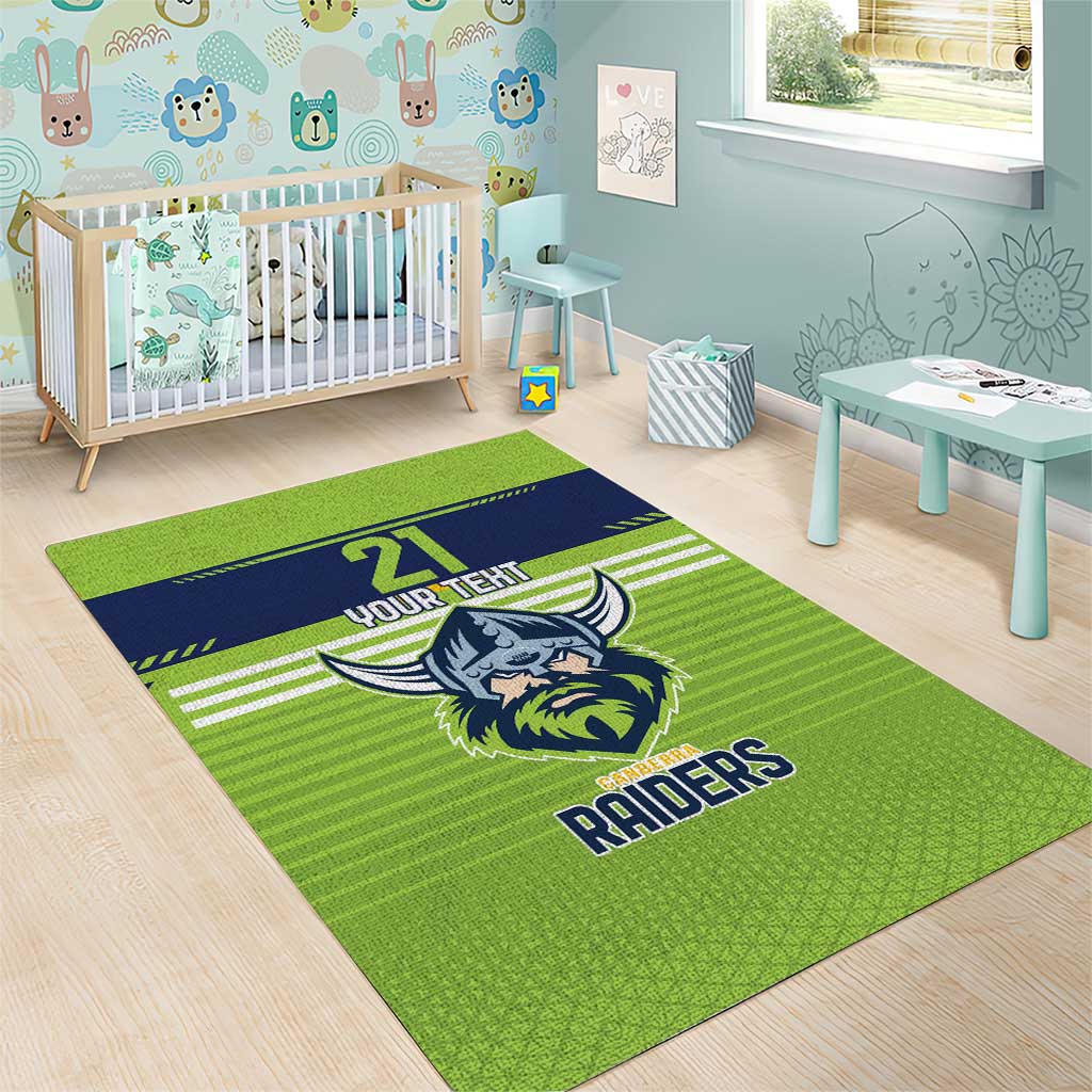 Raiders Rugby Custom Area Rug The Green Machine Simple Style - Vibe Hoodie Shop