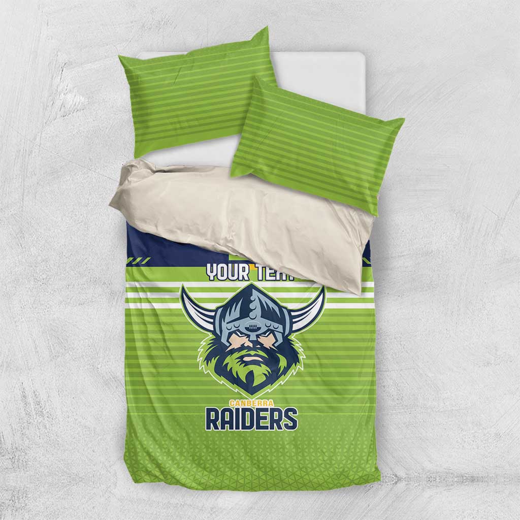 Raiders Rugby Custom Bedding Set The Green Machine Simple Style - Vibe Hoodie Shop