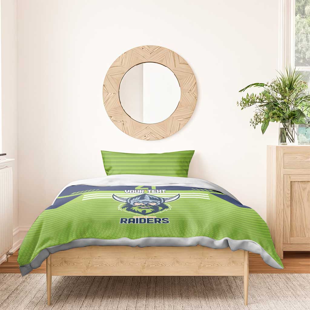 Raiders Rugby Custom Bedding Set The Green Machine Simple Style - Vibe Hoodie Shop