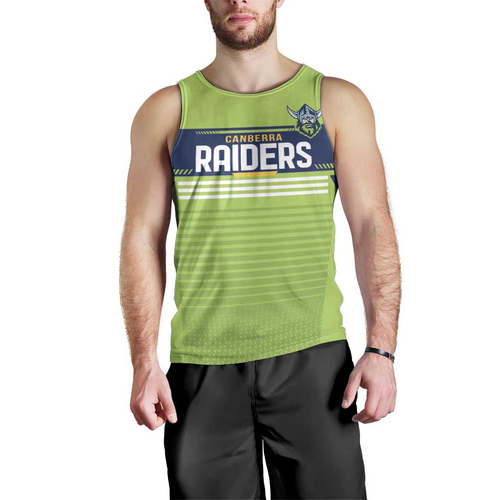 Raiders Rugby Custom Men Tank Top The Green Machine Simple Style - Vibe Hoodie Shop