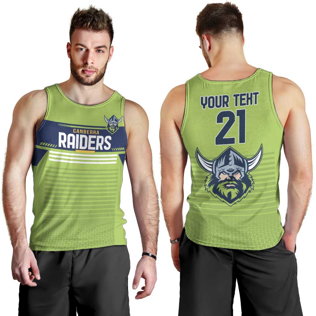 Raiders Rugby Custom Men Tank Top The Green Machine Simple Style - Vibe Hoodie Shop