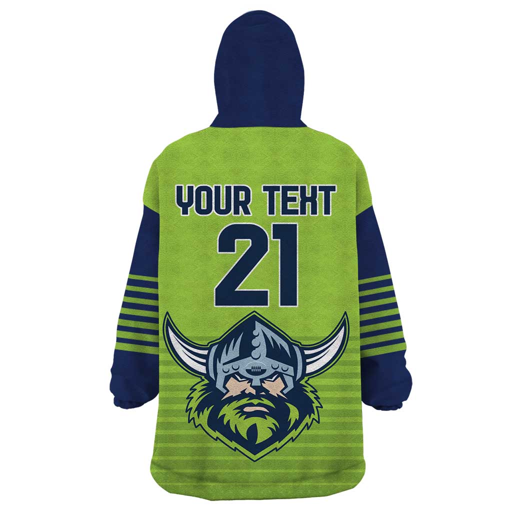 Raiders Rugby Custom Wearable Blanket Hoodie The Green Machine Simple Style - Vibe Hoodie Shop