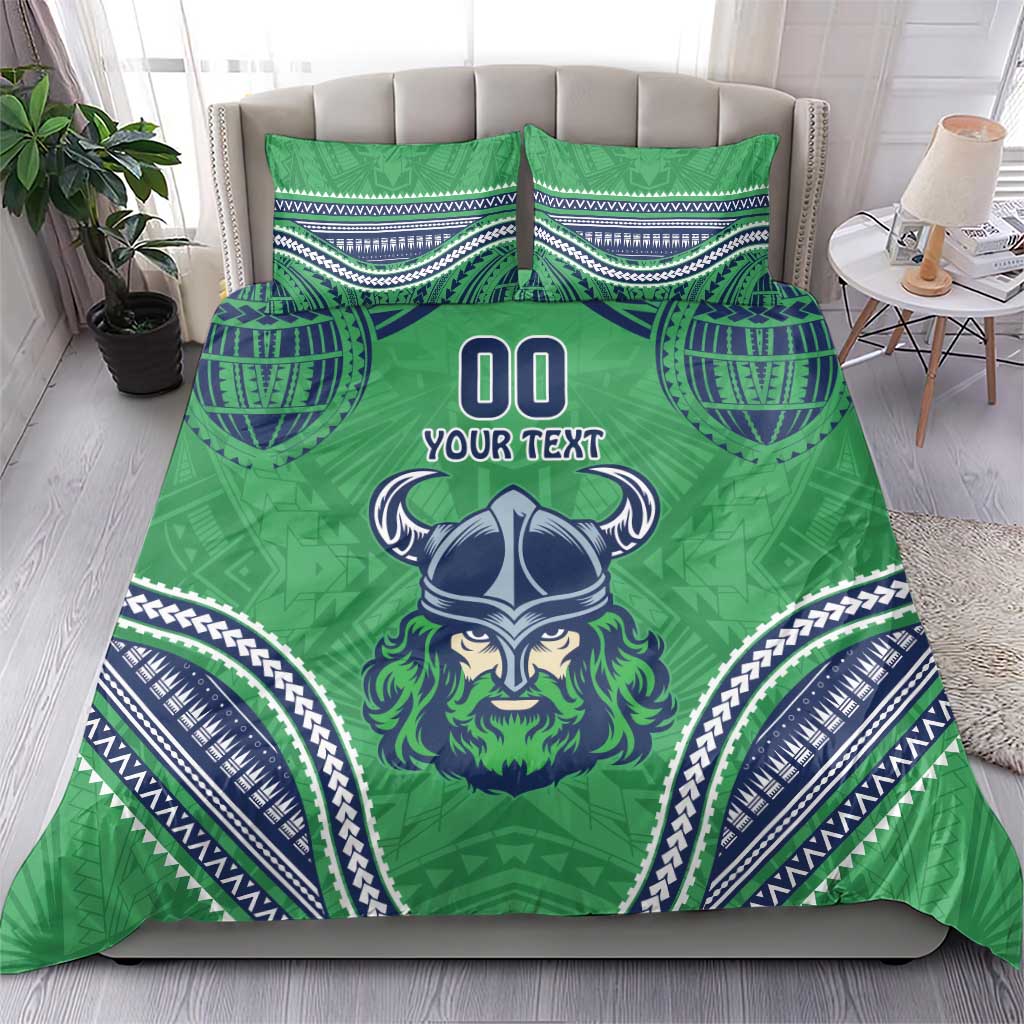 Raiders Rugby Custom Bedding Set With Polynesian Style - Vibe Hoodie Shop