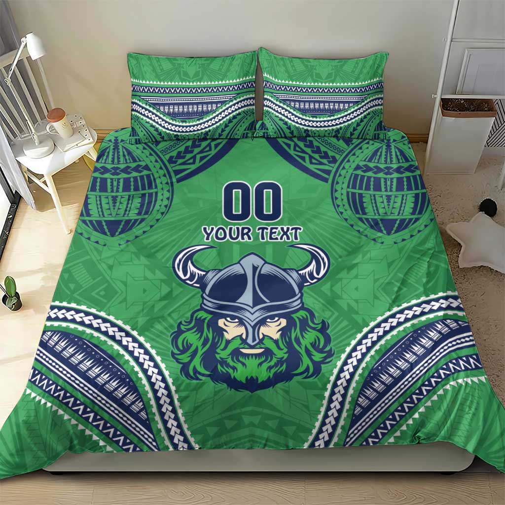 Raiders Rugby Custom Bedding Set With Polynesian Style - Vibe Hoodie Shop