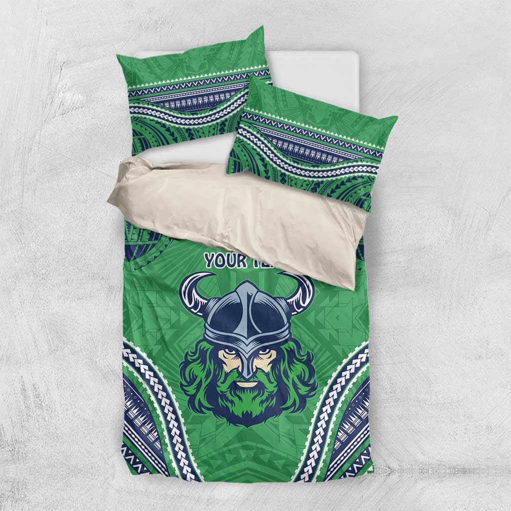 Raiders Rugby Custom Bedding Set With Polynesian Style - Vibe Hoodie Shop
