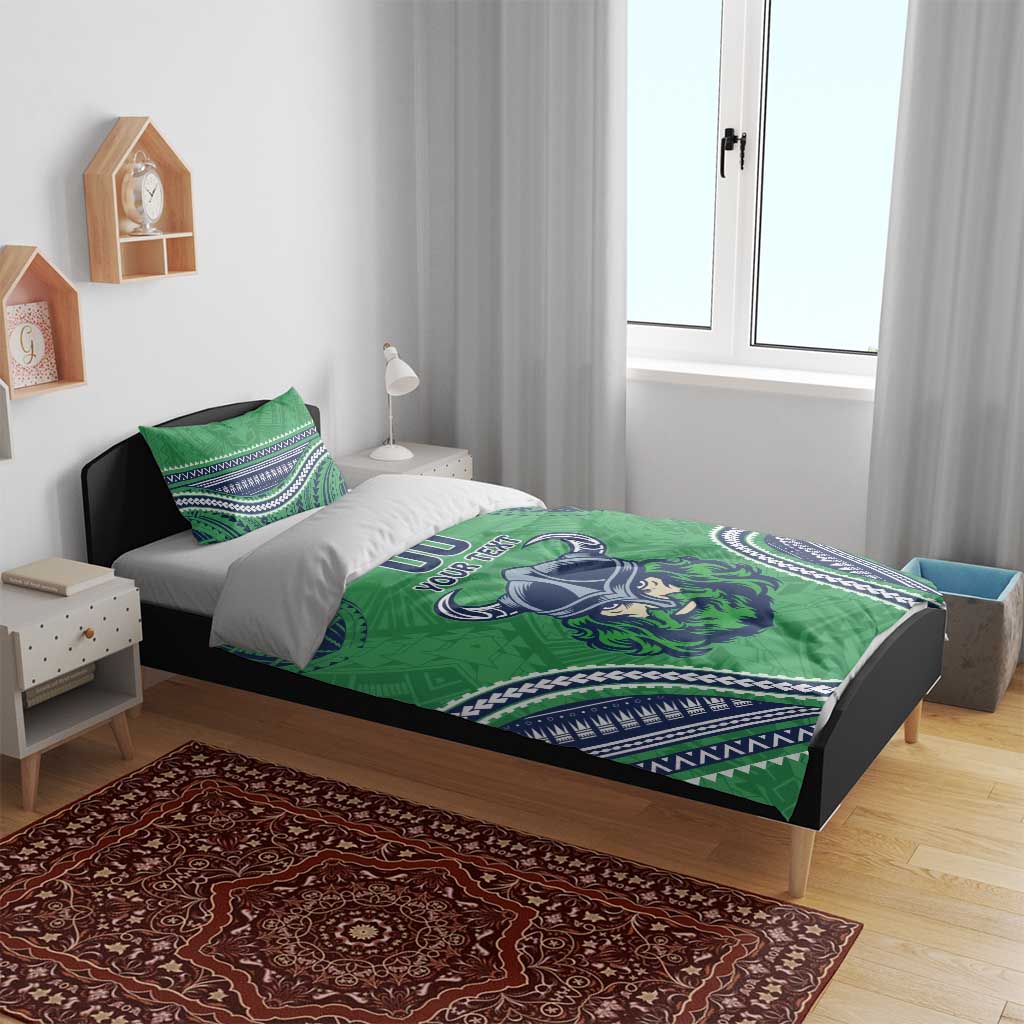 Raiders Rugby Custom Bedding Set With Polynesian Style - Vibe Hoodie Shop
