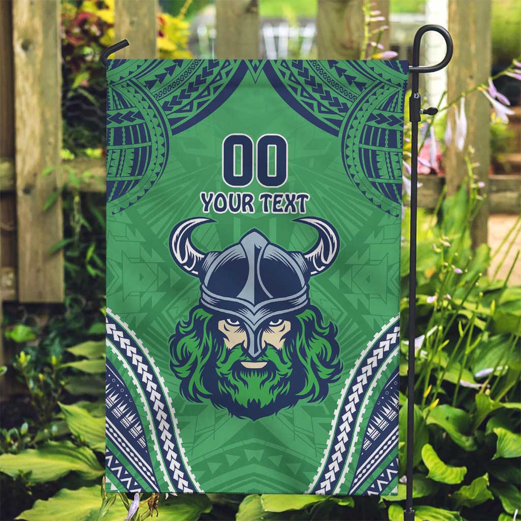 Raiders Rugby Custom Garden Flag With Polynesian Style - Vibe Hoodie Shop