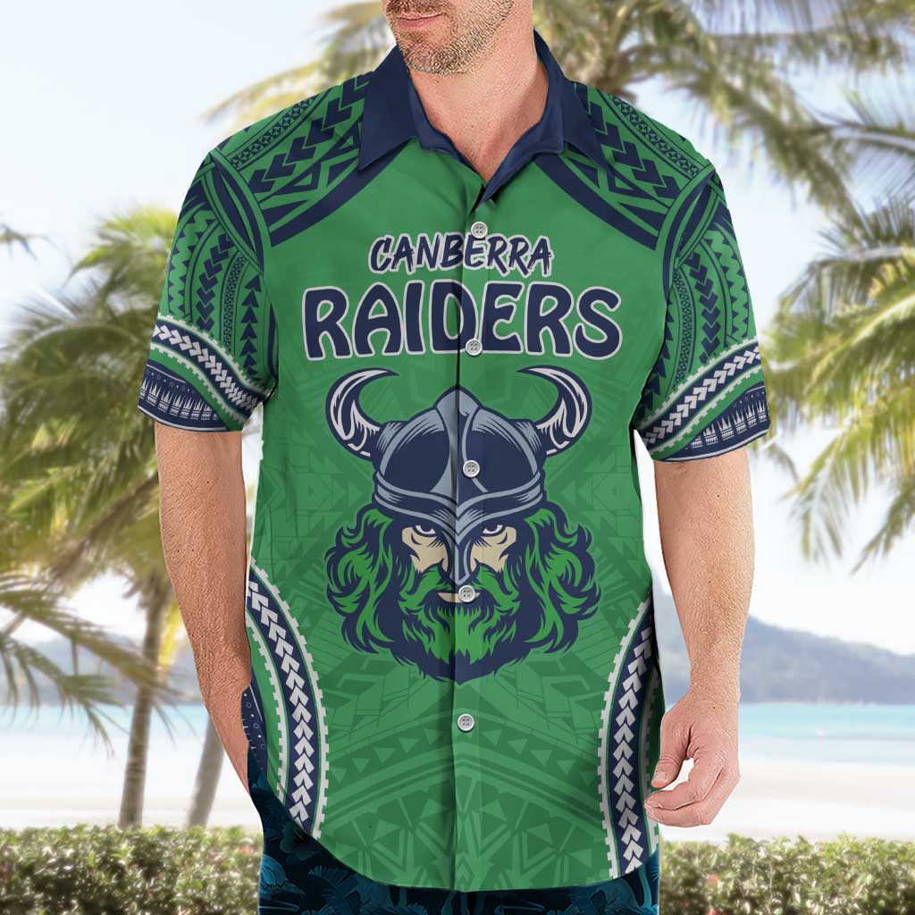 Raiders Rugby Custom Hawaiian Shirt With Polynesian Style - Vibe Hoodie Shop