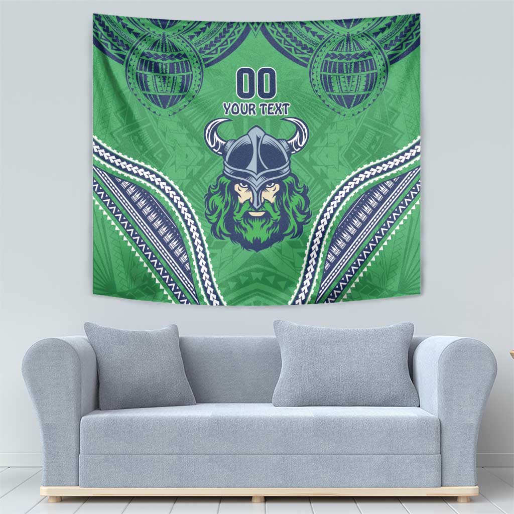 Raiders Rugby Custom Tapestry With Polynesian Style - Vibe Hoodie Shop