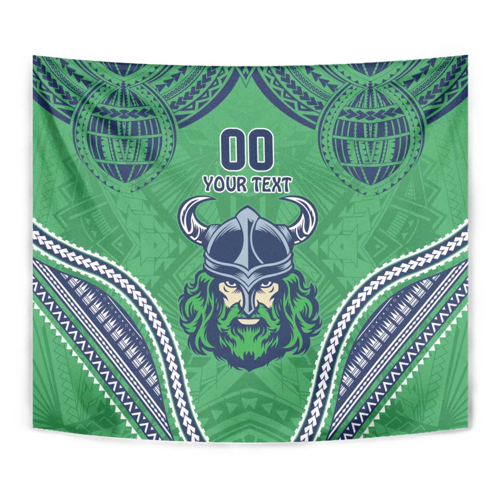 Raiders Rugby Custom Tapestry With Polynesian Style - Vibe Hoodie Shop