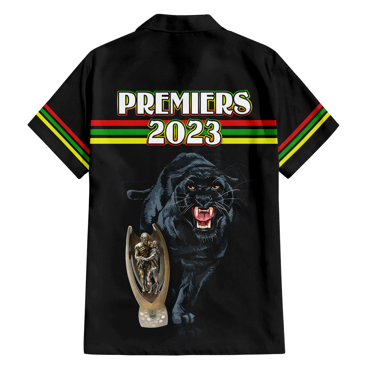 panther-premierships-family-matching-long-sleeve-bodycon-dress-and-hawaiian-shirt-go-champions-2023-black-simple-style