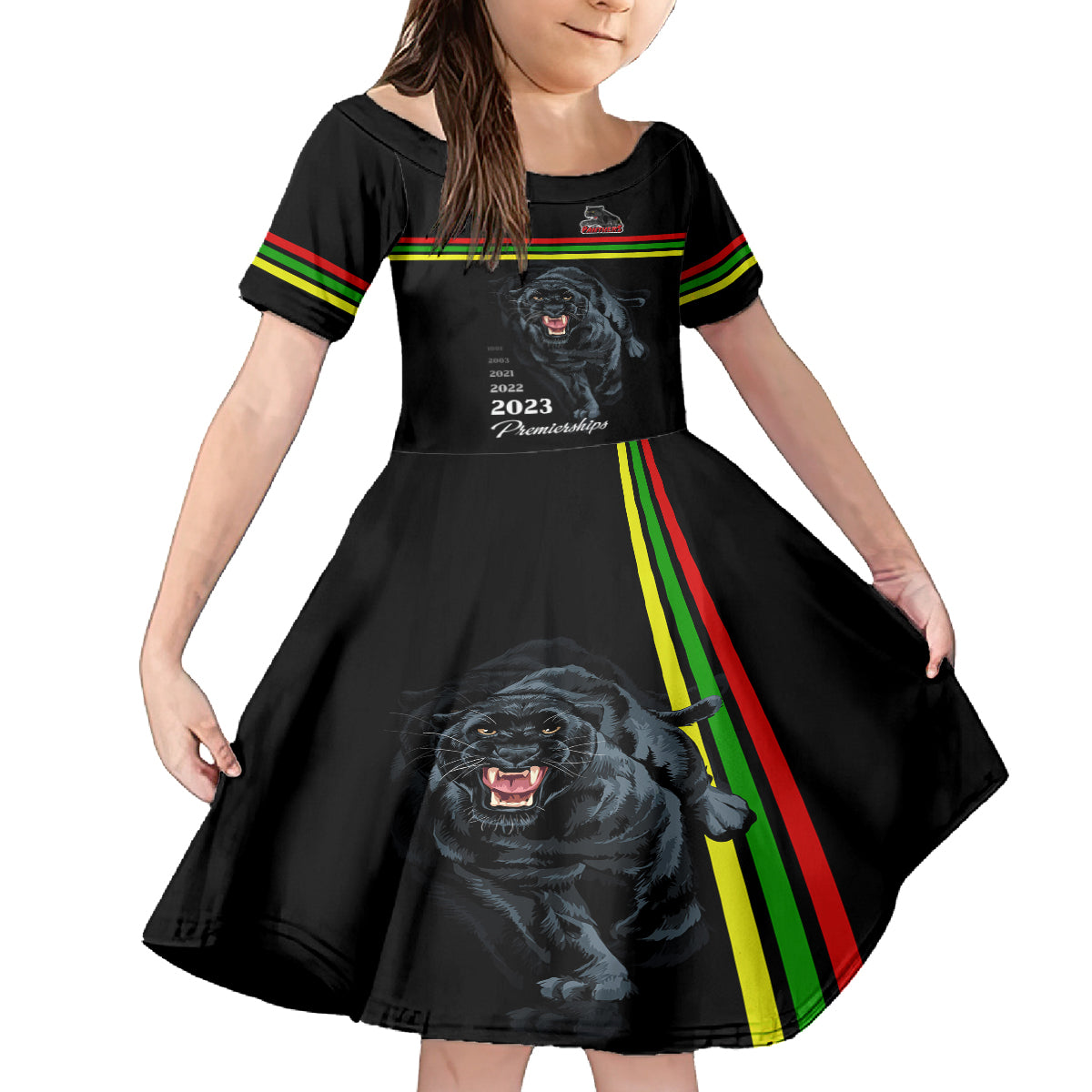 panther-premierships-family-matching-off-shoulder-maxi-dress-and-hawaiian-shirt-go-champions-2023-black-simple-style