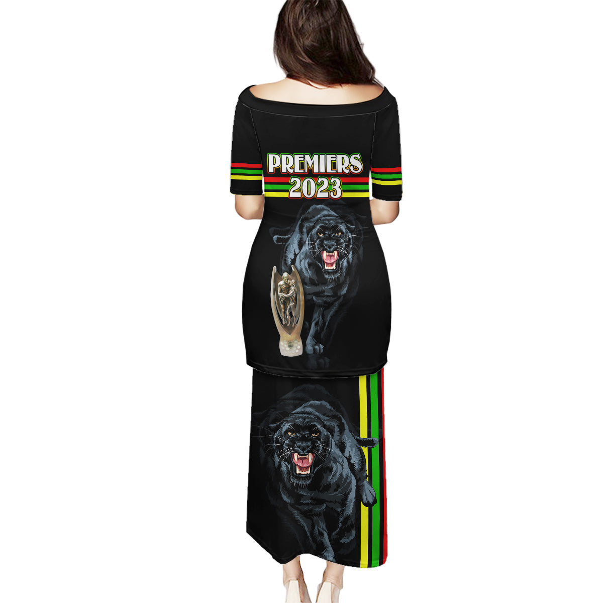 panther-premierships-family-matching-puletasi-dress-and-hawaiian-shirt-go-champions-2023-black-simple-style