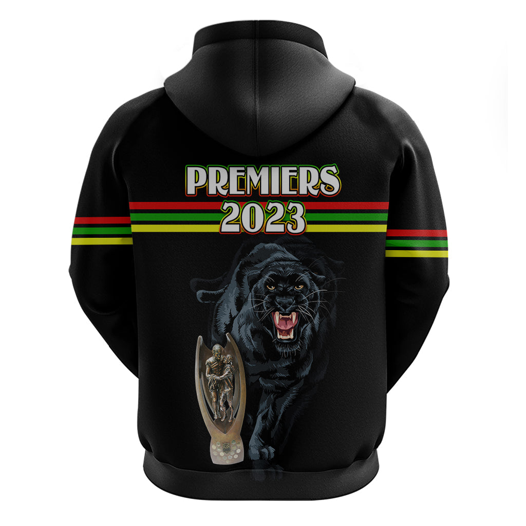 Panther Premierships Hoodie Go Champions 2023 Black Simple Style LT9 - Vibe Hoodie Shop