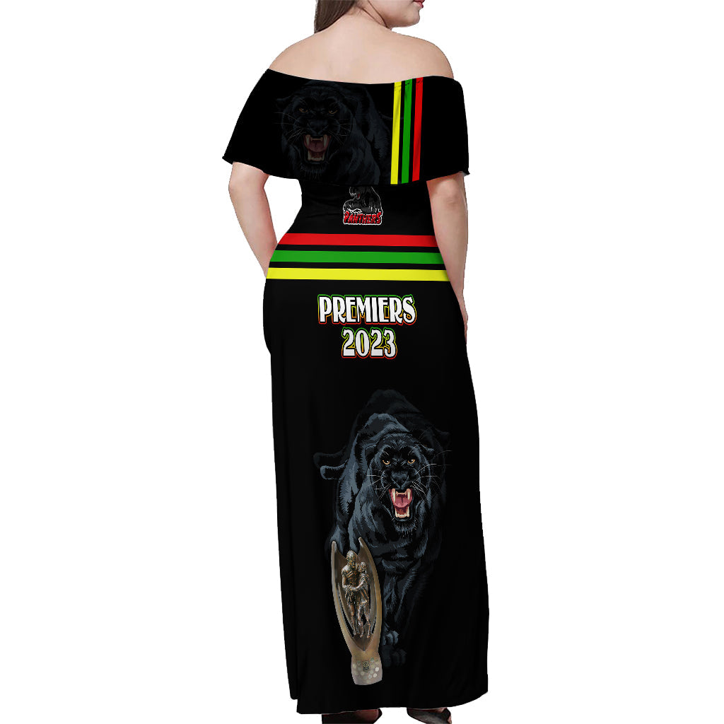 panther-premierships-off-shoulder-maxi-dress-go-champions-2023-black-simple-style