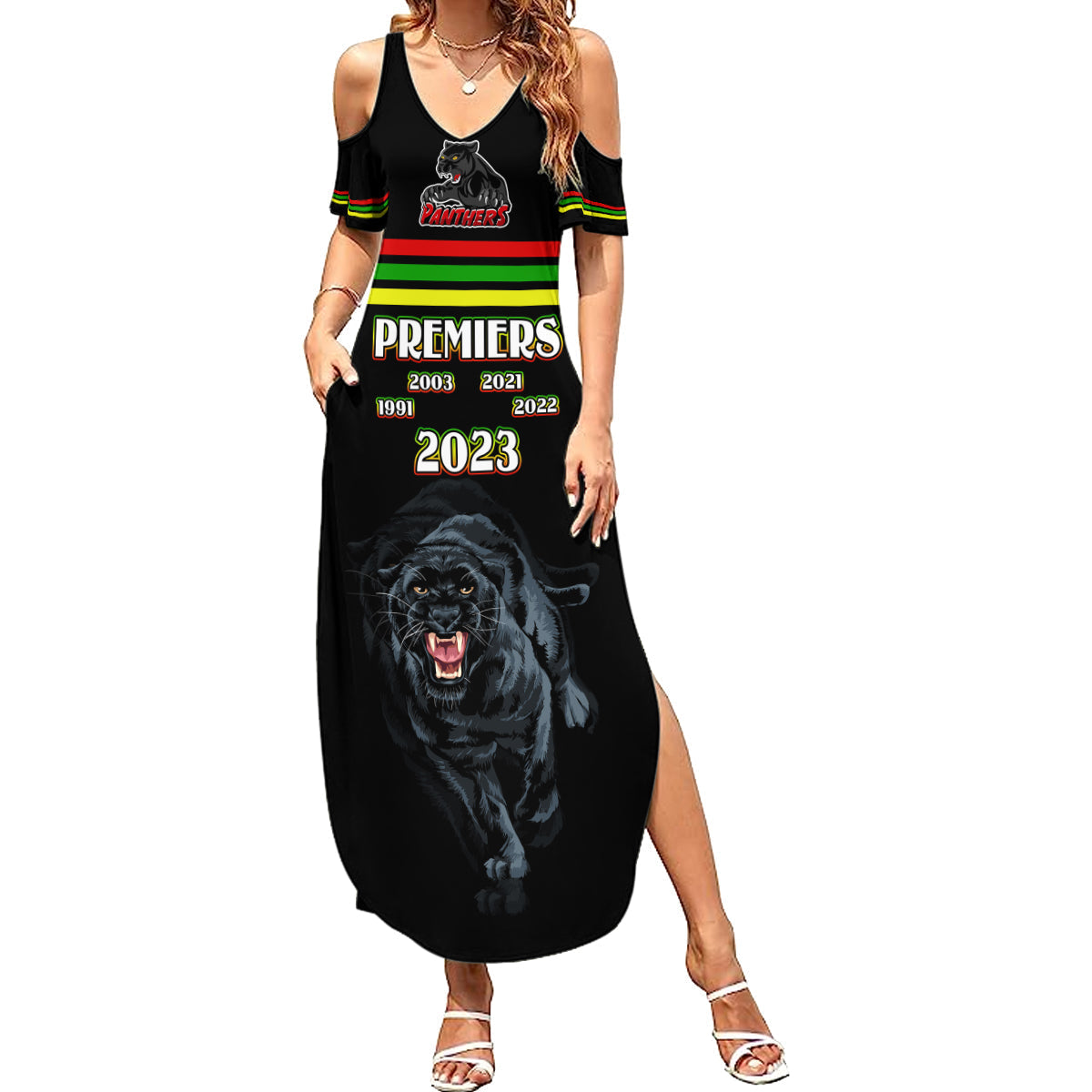 panther-premierships-summer-maxi-dress-go-champions-2023-black-simple-style