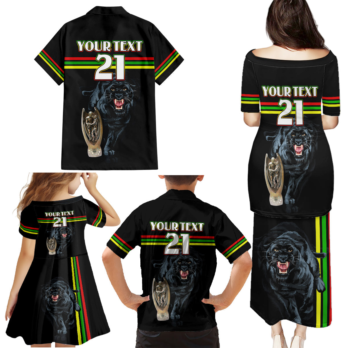 custom-panther-premierships-family-matching-puletasi-dress-and-hawaiian-shirt-go-champions-2023-black-simple-style