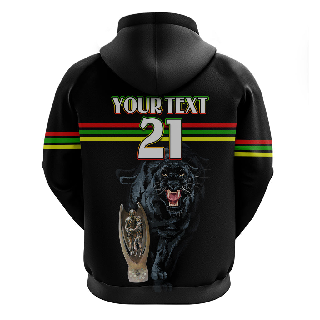 Custom Panther Premierships Hoodie Go Champions 2023 Black Simple Style LT9 - Vibe Hoodie Shop